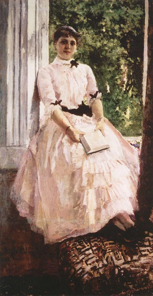 Konstantin Korovin - 102, Ritratto dell'artista Tatiana Spiridonovna Lyubatovich